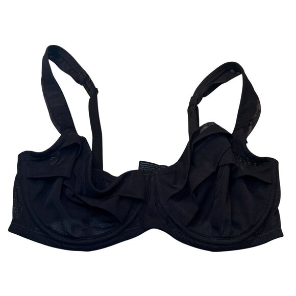 Chantelle Thomas Underwire Balconette Sheer Bra Women 32D Adjustable Straps - Picture 1 of 16